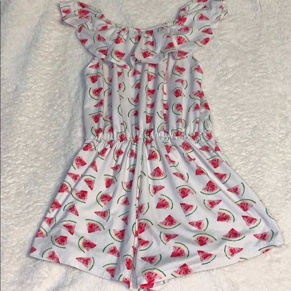 Girl’s Watermelon Romper - Picture 4 of 4